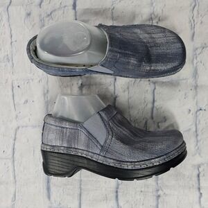Klogs Maxum Clogs WOMENS 7 M Silver Metallic Snakeskin Slip Resistant Work Shoes